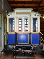 Salonwagen Nr. 1 diente dem deutschen Kaiser Wilhelm II. seit 1889 als persönliches Fahrzeug in seinem Hofzug. (Deutschen Technikmuseum Berlin, Juni 2011)
