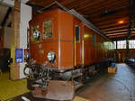 Die Elektrolokomotive Typ Ge 4/6  391  der Rhätischen Bahn  im Deutschen Technikmuseum Berlin. (Juni 2011)