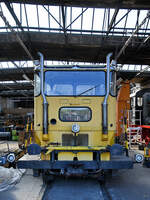 Ende April 2025 war im Eisenbahnmuseum Bochum dieser Schwerkleinwagen (53-0670) abgestellt.