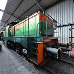 RBH  003  ist eine von Henschel gebaute Drehstrom-Elektrolokomotive des Typs E 1200, so gesehen Ende April 2025 im Eisenbahnmuseum Bochum-Dahlhausen.