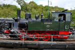 Die Dampflokomotive Niedersachsen wurde 1922 bei Henschel & Sohn in Kassel gebaut. (Eisenbahnmuseum Bochum, April 2026)