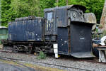 Der Klima-Schneepflug 80 80 973 5 030-7 entstand aus einem umgebauten Schlepptender 2 2 T21,5 im Eisenbahnmuseum Bochum-Dahlhausen. (April 2026)