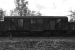 Dieser gedeckte G�terwagen war Mitte April 2026 im Eisenbahnmuseum Bochum zu sehen.