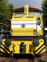 Die Lokomotive Henschel DH500Ca (V28-105) des ehemaligen Bochumer Opelwerkes.