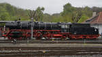 Die Dampflokomotive 01 008 Anfang Mai 2017 im Eisenbahnmuseum Bochum.