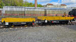Ende April 2024 waren die beiden Kleinwagen 01-0953 und 03-0450 auf dem Gelände des Bochumer Eisenbahnmuseums abgestellt.