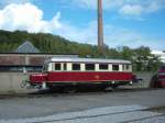 Auch der Wismarer Schienenbus wurde schon am 16.09.2010 im Freigelnde des Eisenbahnmuseums fr die zweiten Museumstage ausgestellt.