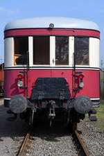 Der Triebwagen 303 022-7 aus dem Jahr 1934 im Eisenbahnmuseum Bochum-Dahlhausen. (April 2018)