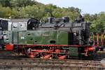 Die Dampflokomotive Nr. 2491 Typ Gladbeck  51-C   MEVISSEN 4  wurde 1953 bei Krupp gebaut. (Eisenbahnmuseum Bochum-Dahlhausen, September 2018)