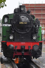 Die Dampflokomotive Anna N.6 über der Entschlackungsgrube im Eisenbahnmuseum Bochum-Dahlhausen.