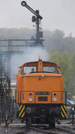 Die Diesellokomotive 106 756-0 Anfang Mai 2017 im Eisenbahnmuseum Bochum.