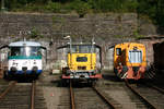 Kleine Fahrzeugparade im Eisenbahnmuseum Dieringhausen am 2. Oktober 2004.