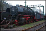 Dampflok 441681 am 28.12.2005 im Eisenbahnmuseum Dieringhausen.