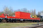 19. Leipziger Eisenbahntage:  790 002  Materialwagen KRC 1200 D_DB 99 80 9370 071-9  Von Netz Notfalltechnik Multi Tasker 1200  in Leipzig Plagwitz 01.04.2017