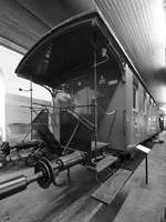 Ein alter Personenwagen im Eisenbahnmuseum Neustadt an der Weinstraße.