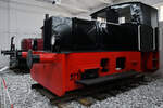 Die Kleinlokomotive LDFS 100 wurde 1938 gebaut und ist im Oldtimermuseum Prora zu ausgestellt. (November 2022)