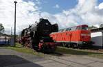 52 8109 & 219 084 am 08.10.16 im Bw Weimar