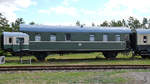 Eine als Wohnwagen genutzte  Donnerbüchse  stand Mitte August 2018 im Eisenbahnmuseum Weimar.