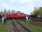 DB Museum 219 084-1 am 13.10.2019 beim Eisenbahnfest zum Ziebelmarkt im Eisenbahnmuseum Weimar.