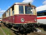 Alter Schienenbus auf dem Eisenbahnfestival Ankunft Eisenbahnstadt Frth (1000 Jahre Frth).
15.9.2007