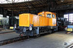 Museumskleinlok mit der DR-Nummer 102 188 am 21.04.2012 im Eisenbahnmuseum Dresden.