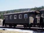 Historischer 3.Kl Wagen wartet im Localbahnmuseum Bayerisch Eisenstein auf die nchste Ausfahrt;120328