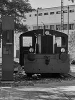 Im Eingangsbereich der Lokwelt Freilassing steht diese 1943 gebaute Köf II.