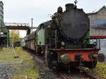 Die Verschublokomotive Krupp 3077  Emil Mayrisch 5  am 07.11.2015 im Westfälischen Industriemuseum Hattingen.