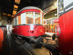 Im Mecklenburgischen Eisenbahn- und Technikmuseum Schwerin ist der 1935 gebaute Beiwagen VB 147-052 ausgestellt.