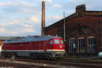 232 601-5 steht im ehemaligen Bw Karl-Marx-Stadt und wartet auf weitere Aufträge.