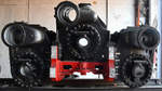 Der fast 8 Tonnen schwere Zylinderblock der Dampflokomotive 44 681.
