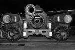 Der fast 8 Tonnen schwere Zylinderblock der Dampflokomotive 44 681 ist im Sächsischen Eisenbahnmuseum Chemnitz-Hilbersdorf zu sehen.