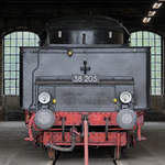 Die Schlepptender der Dampflokomotiven 38 205. (Sächsisches Eisenbahnmuseum Chemnitz-Hilbersdorf, September 2020)