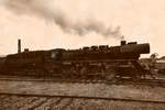 Die Dampflokomotive 50 3648-8  auf alt gemacht .