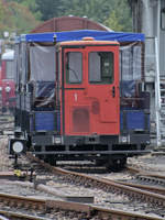 Dieser SKL 24 wird für den Besuchertransport vom Eingang zum Museumsgelände eingesetzt, war aber leider an diesem Tage außer Betrieb. (Sächsisches Eisenbahnmuseum Chemnitz-Hilbersdorf, September 2020)