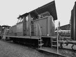 Die Diesellokomotive 363 650-3 stand Ende September 2020 auf dem Gelände des sächsischen Eisenbahnmuseums Chemnitz-Hilbersdorf.