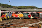 Die Diesel- und Dampfparade beim Lokschuppenfest im SEM Siegen am 24.08.2019