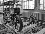 Dieses Eisenbahnfahrrad wurde 1884 Oberbahnmeister und Rechnungsrat Gauert erbaut.