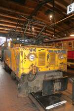 Henschel/SSW El 4 mit der Fabriknummer Henschel 25219 (ehemals Kraftwerk Borken) im November 2025 im Berliner Technikmuseum 