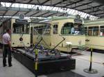 Stromabnehmer im Straenbahn-Museum Thielenbruch der Klner Verkehrs-Betriebe (Aufnahme vom 9.7.06