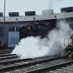 RINGLOKSCHUPPEN SIEGEN MIT DAMPFLOK 50 3501(EF TREYSA)  Am 25.3.2018 rollt Güterzug-Dampflok 50 3501 der EF TREYSA nach ihrer Jubiläumsfahrt  über die Strecke der HELLERTALBAHN nach