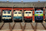 141 248, 110 300, 103 226, 103 220 beim Lokschuppenfest im SEM Siegen am 24.08.2019  