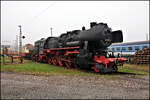 DR 528109-2 stand fotogen postiert am 3.10.2026 im Freigel�nde des Eisenbahn Museum in Weimar.
