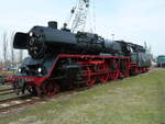 Dampflokomotive 03 1010 im Historischen Bw Staßfurt, fotografiert am 03.04.
