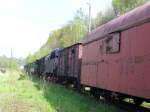 Abgestellte Wagen auf dem Gelnde des VSE Schwarzenberg (03.05.08).