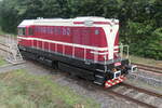 Die ehemals bei der KEG eingesetzte Museumslokomotive T 435.0554, heute bei RPRS, steht zum Tag der Schiene am 20.09.2026 zu F�hrerstandmitfahrten im Eisenbahnmuseum Schwarzenberg/Erzgebirge
