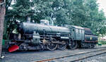 Die schwedische Dampflok SJ B 1266 -  Die schöne Schwedin  - steht 1984 als Museumslok der Angelner Dampfeisenbahn in Kappeln.