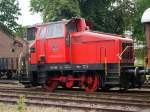 Sommerurlaub 2011 an der Ostsee: Diesel B-Kuppler (Henschel) von der Angelner Dampfeisenbahn Kappeln