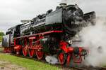 01 202 im bayerischem Eisenbahnmuseum BEM in Nördlingen, Mai 2022.