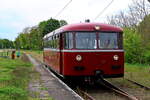 Bereitstellung VT 95 9396 der Berliner Eisenbahnfreunde e.V. im Bahnhof Dahmsdorf bei Müncheberg (Märkische Schweiz) am 28. April 2024.